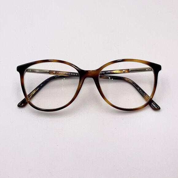 Burberry B2128 3316 Dark Havana Eyeglass Frames Made in Italy 52-16-140 - Picture 1 of 11